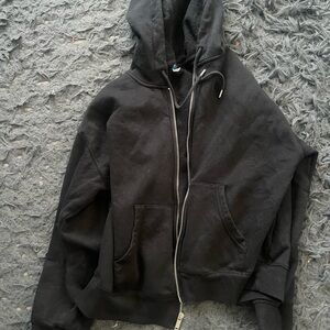 Women’s old navy Black Zip-Up Hoodie size small